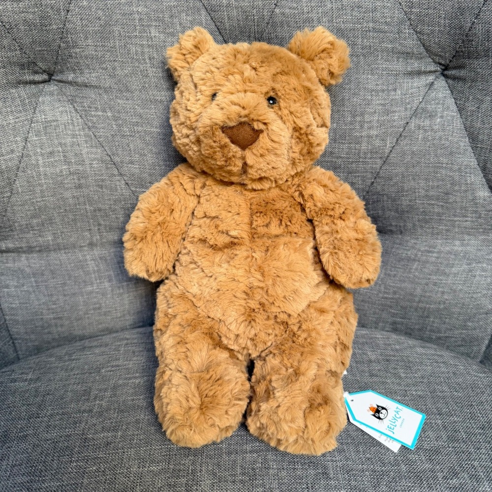 NWT Jellycat‎ Bartholomew Bear Medium Stuffed Animal Plush BARM3BR Brown 10"